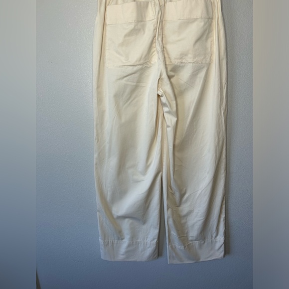 EVERLANE The Easy Pant Straight/Wide Leg Cream Color Organic Cotton Women medium - Picture 13 of 14